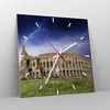 Wanduhr - Quadrat - Glasuhr - Italien Architektur Kolosseum Produktbild-Vorschau 4