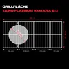 A diagram showing the dimensions of a grill surface. Produktbild-Vorschau