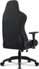 A black and gray gaming chair shown from the back. Produktbild-Vorschau