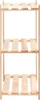vidaXL Scaffale a 3 ripiani 60×38×90 cm in pino massiccio Anteprima dell’immagine prodotto 3