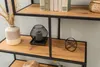 Industrial Bücherregal SLIM LINE 185cm Wildeiche schwarz Produktbild-Vorschau 5