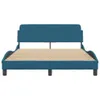 vidaXL Struttura letto con testiera "Dover" blu 120x200 cm Anteprima dell’immagine prodotto 4