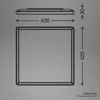 Briloner Tava Wood LED Plafonnier, Lumière indirecte, Plat, Voir les images du produit 7
