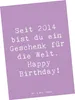 Mr. & Mrs. Panda Postkarte Spruch 2014 Geburtstag Geschenk Produktbild-Vorschau 1