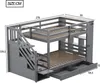 Letto a castello Sweiko 90x200 cm, scala di sicurezza con Anteprima dell’immagine prodotto 6