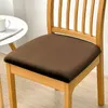 Stretch Sitzbezug für Stühle - 40 x 40 cm - Braun Samt - Produktbild-Vorschau 8
