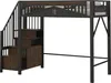 Lit mezzanine métallique Fortuna Lai 90 x 200 cm, cadre de Voir les images du produit 8