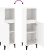 vidaXL Badschrank Weiß 30x30x100 cm Holzwerkstoff Produktbild-Vorschau 8
