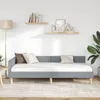 vidaXL Rohový rám postele světle šedý 90 x 200 cm látka Náhled obrázku produktu 3
