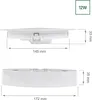 ALGINE LED Deckenleuchte Ø17cm 12W Neutralweiß Weiß Produktbild-Vorschau 9