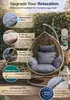 Coussins pour fauteuils suspendus, rembourrage pour Voir les images du produit 9