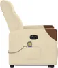 vidaXL Elektrischer Massagesessel mit Aufstehhilfe Creme Produktbild-Vorschau 5