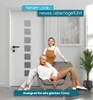 Türtapete Türposter Türfolie selbstklebend Helga weiß Produktbild-Vorschau 3