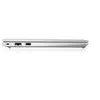 Side view of a silver laptop on a white background. Voir les images du produit