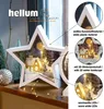 LED Stern weiß 3D Deko Winterszene beleuchtet Glas Produktbild-Vorschau 6