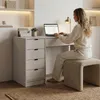 BEAUTYSOFA | Toaletní stolek MALTA béžový 120 cm s Náhled obrázku produktu 10