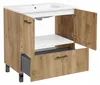 Szafka Łazienkowa z Umywalką Dąb Craft Złoty 70 cm Stojąca Podgląd zdjęcia produktu 4