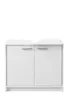 SMASH Badezimmer Waschbeckenunterschrank Weiß matt 63x55x29 Produktbild-Vorschau 1