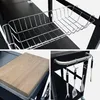 Collage of close-up shots of a gas grill with outdoor kitchen features. Produktbild-Vorschau