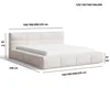 BESILIO Carlo 120x200 silná pěnová postel - jehněčí kůže, Náhled obrázku produktu 9