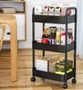Verk 27259 Etagère sur roulettes, 3 étagères noir Voir les images du produit 8
