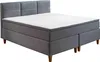 Boxspringbett Kenora grau 7-Zonen TFK mit Topper 180x200 Produktbild-Vorschau 1