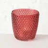 LS-LebenStil 4´er Set Glas Teelichthalter Retro Rosa Rose Produktbild-Vorschau 7