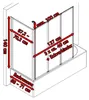 Schulte Duschwand Well mit Seitenwand, 129 x 140 x 75 cm, Produktbild-Vorschau 5