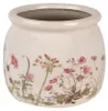 Clayre & Eef Pot de fleurs Ø 16x13 cm Beige Rose Céramique Voir les images du produit 1