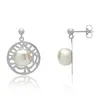 Ohrschmuck mit Perlenbesatz rhodiniertes Silber SE0744 Produktbild-Vorschau 2