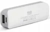 A white and gray power bank with text and symbols printed on its surface, shown at a slight angle on a white background. Anteprima dell’immagine prodotto