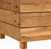 vidaXL Zvýšená posteľ 50x40x38 cm Teakové drevo a oceľ Náhľad obrázku produktu 6