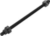 A black threaded rod with nuts and washers on each end, isolated on a white background. Náhled obrázku produktu