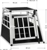 Juskys Alu Hunde-Transportbox M - 69×54×50 cm – Auto Produktbild-Vorschau 10