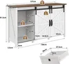 Sweiko Sideboard mit Stauraum, 137 cm breiter Seitenschrank Produktbild-Vorschau 6