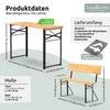 holz4home® Bierzeltgarnitur 3-teilig aus Holz I 117 x 45,5 Produktbild-Vorschau 6