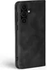 A close-up side view of a black flip phone case for a Samsung Galaxy A36 5G. Produktbild-Vorschau