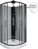 Kerra | Sprchový kout Wega - 90X90 cm - černý - hydromasáž Náhled obrázku produktu 1