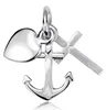 MATERIA Glaube Liebe Hoffnung Kettenanhänger - 925 Silber Produktbild-Vorschau 1