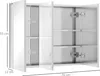 Armadietto a specchio kleankin, pensile, mobile da bagno a Anteprima dell’immagine prodotto 12