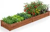 A raised garden bed filled with various vegetables and plants. Voir les images du produit