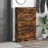 vidaXL Botník kouřový dub 80x21x125,5 cm materiál na bázi Náhled obrázku produktu 2