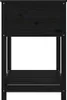 vidaXL Pflanzkübel mit Ablage Schwarz 82,5x54x81 cm Produktbild-Vorschau 6