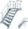 6 Stufen + Podest Stahltreppe mit beids. Geländer / Produktbild-Vorschau 1