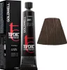 A box and tube of Goldwell Topchic hair color, along with a swatch of the hair color. Náhled obrázku produktu