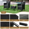 A set of outdoor furniture on a lawn with a pool in the background. Produktbild-Vorschau