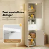 HOKEEPER Badezimmerschrank Weiß Schmal – Beistellschrank Produktbild-Vorschau 5