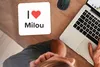 MuchoWow® Mauspad Mousepad Ich liebe - Milou - Mädchen Produktbild-Vorschau 3