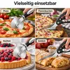 Pizzaschere & Pizzaschneider Set 2-teilig – Edelstahl Pizza Produktbild-Vorschau 7
