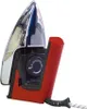 A close-up studio shot of a red and silver electric iron against a white background. Anteprima dell’immagine prodotto